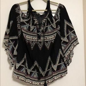 2x Jessica Simpson cold shoulder top